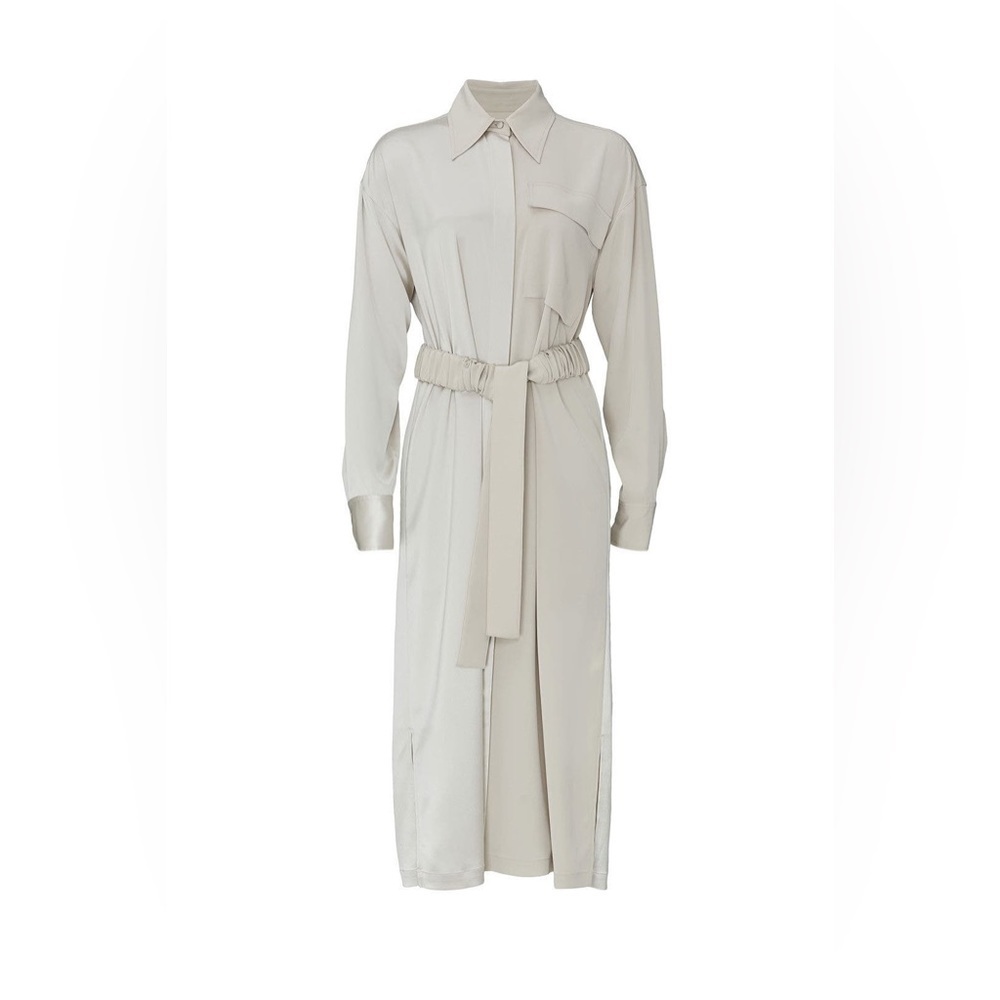 CO Satin Shirt Dress - Picture 14 of 14